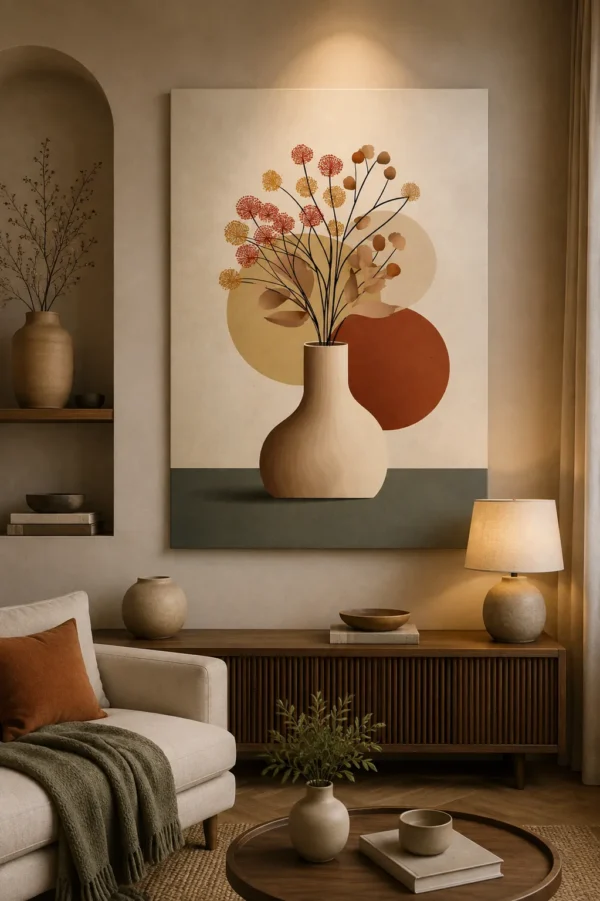 Anayat Abstract Botanical Still Life Canvas