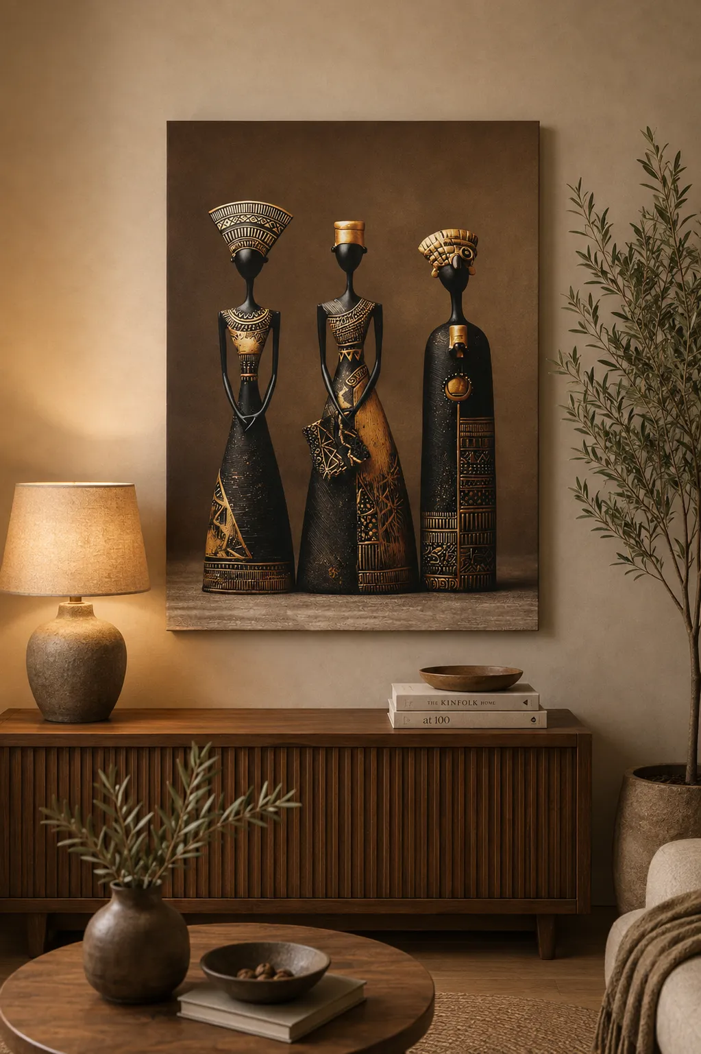 Anayat African Tribal Heritage Canvas