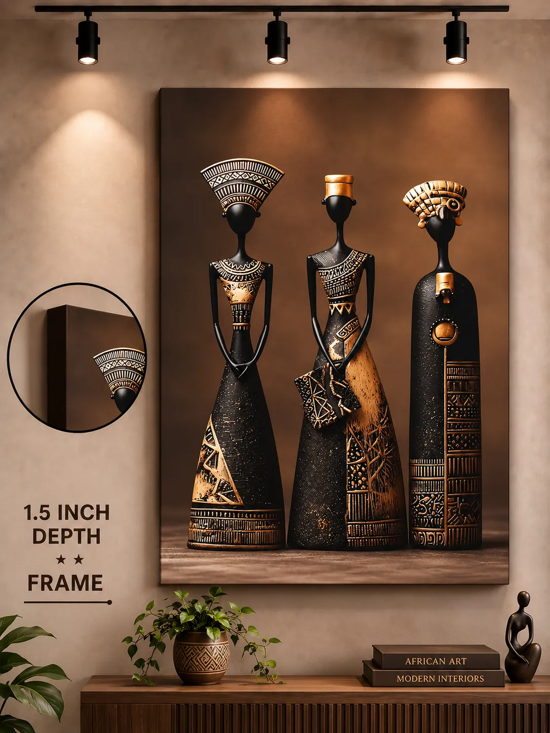 Anayat African Tribal Heritage Canvas - Image 3