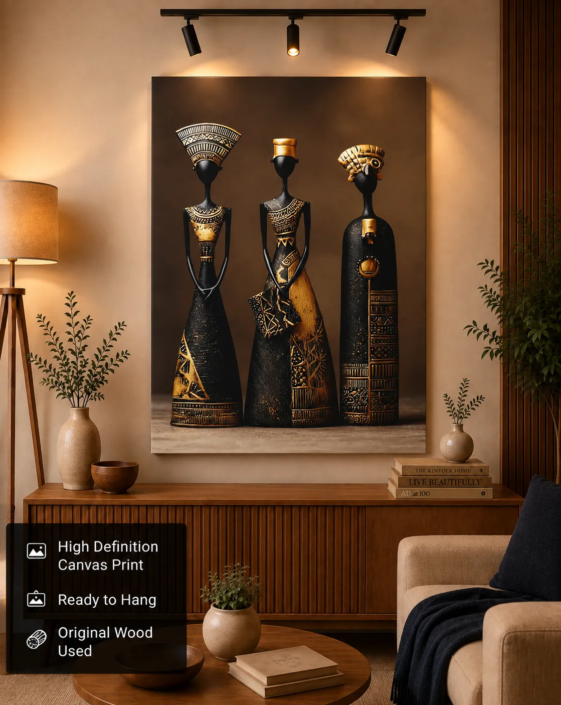 Anayat African Tribal Heritage Canvas - Image 4