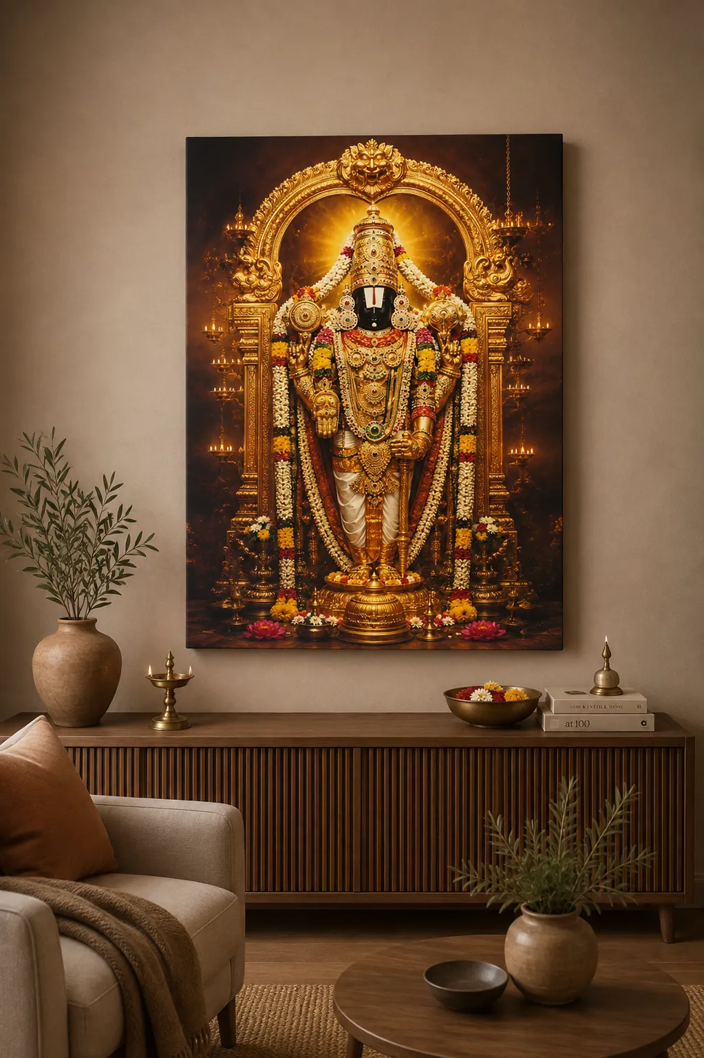 Anayat Lord Venkateswara Temple Canvas