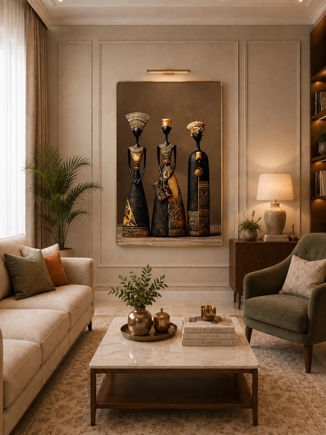 Anayat Wood Glass Finish Wall Art – African Tribal Heritage