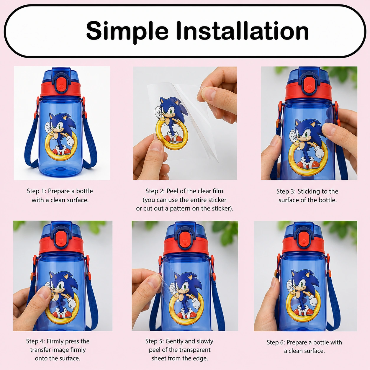 Anayat UV DTF Cup Wrap Transfer Stickers – 4 Sheets Cartoon, Gaming & Anime Characters - Image 5