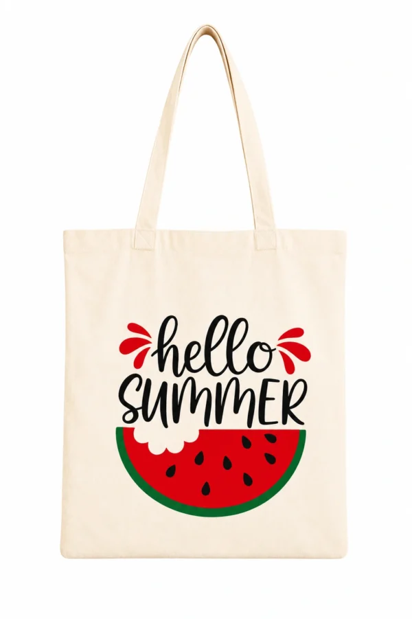 Anayat Cotton Tote Bag – Hello Summer Watermelon