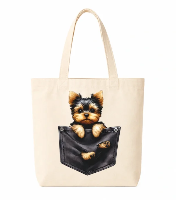 Anayat Cotton Tote Bag – Puppy Pocket