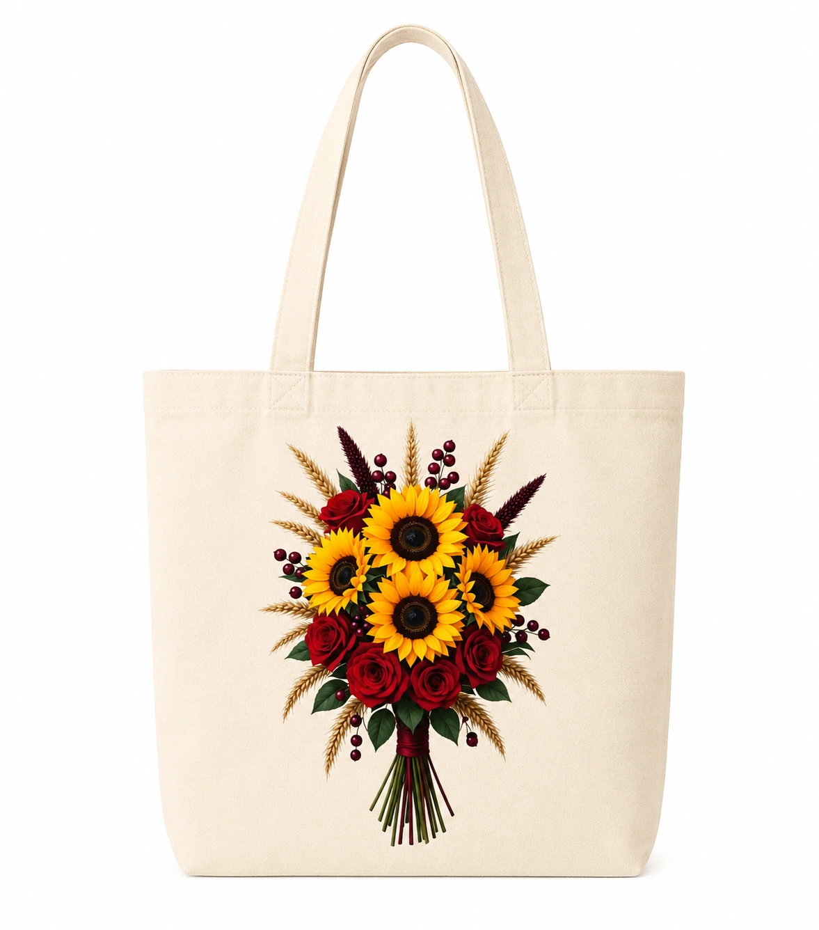 Anayat Cotton Tote Bag – Sunflower and Rose Harvest