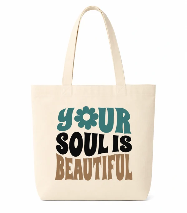 Anayat Cotton Tote Bag – Your Soul's Beautiful