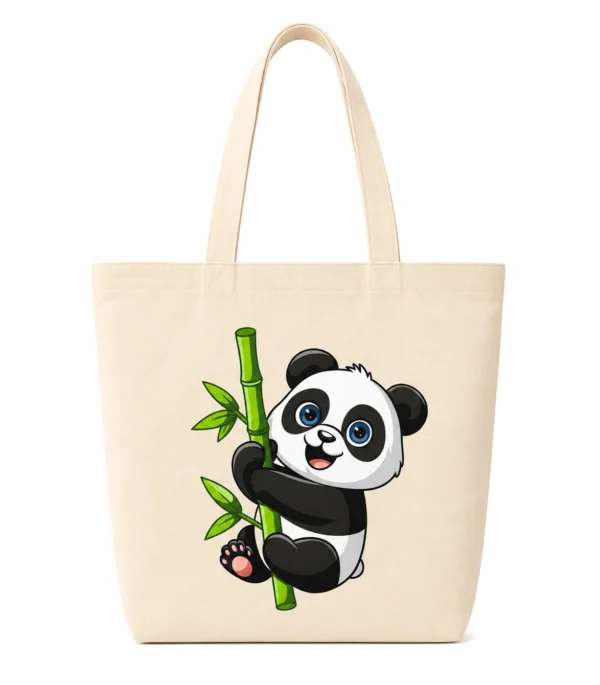 Anayat Cotton Tote Bag – Panda Bamboo